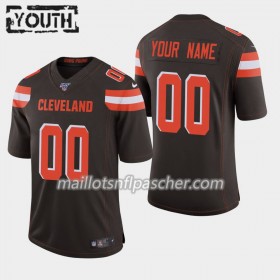 Maillot Cleveland Browns Custom Nike Brown I 100th - Enfant